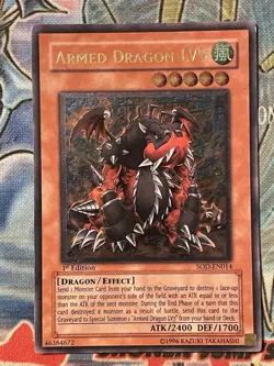 Armed Dragon LV5 SOD-EN014 1st Edition Ultimate Rare Yu-gi-oh MP - Image 2