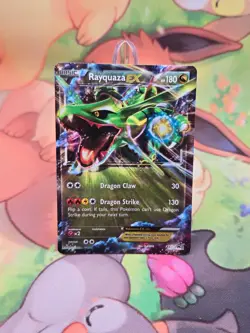 Rayquaza EX XY73 Black Star Promo Holo Pokemon TCG Card MP Moderate Play 2015 - Image 1