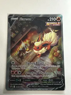 Flareon v SWSH179 Sword & Shield Promo Holo Card Near Mint Condition - Image 1
