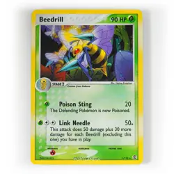 Pokemon - Beedrill Holo - 1/112 - EX FireRed & LeafGreen - Rare Card - Played - Image 1