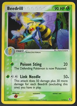 Pokemon - Beedrill Holo - 1/112 - EX FireRed & LeafGreen - Rare Card - Played - Image 2