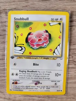 Snubbull - 1st Edition Neo Revelation - 55/64 - Common - Pokemon Card - NM - Image 1