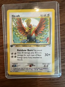 1st Edition Ho-oh 18/64 - Neo Revelation - Rare Pokemon Card - NM - Image 1