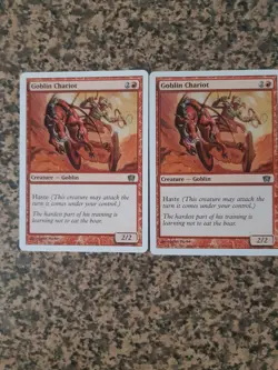 MTG 2 x Goblin Chariot - MTG core set 8th edition - Image 1