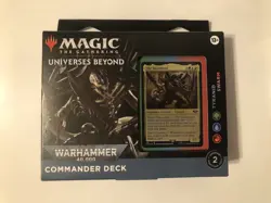 NEW SEALED Magic The Gathering Universes Beyond Tyranid Swarm Commander Deck 40k - Image 1