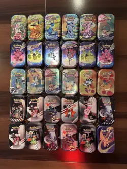 Pokemon Lot of 30 EMPTY Mini Tins - Prismatic, 151, Unova etc - Image 1
