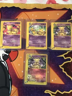 Pokemon Expedition Base Set WOTC Abra Kadabra Alakazam Vintage Free Shipping - Image 1