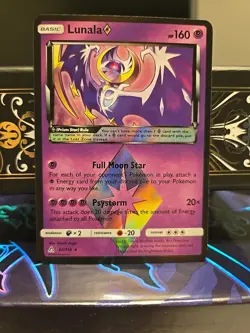 Lunala Prism Star 62/156 Pokemon Ultra Prism Holo Rare - Image 1