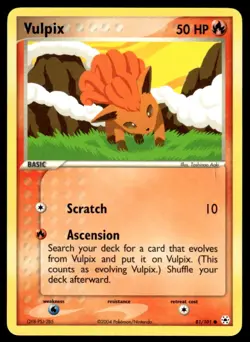 Pokemon TCG Hidden Legends #81/101 Vulpix NM - Image 1