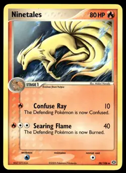 Pokemon TCG Emerald #38/106 Ninetales LP - Image 1