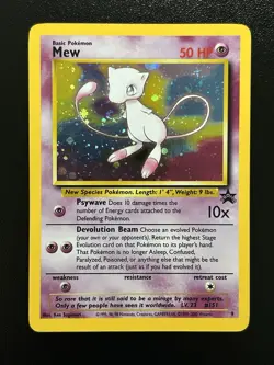 MEW Pokemon Card - WOTC Promo - Black Star - #9 - HOLO - NM (B) - Image 1