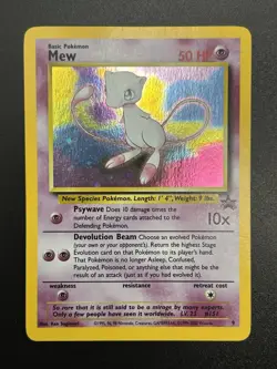 MEW Pokemon Card - WOTC Promo - Black Star - #9 - HOLO - NM (B) - Image 2