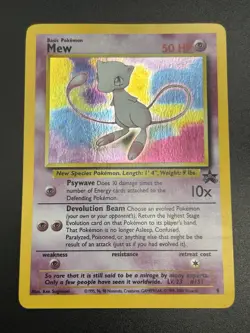 MEW Pokemon Card - WOTC Promo - Black Star - #9 - HOLO - NM (B) - Image 3