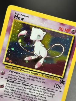 MEW Pokemon Card - WOTC Promo - Black Star - #9 - HOLO - NM (B) - Image 4