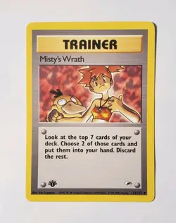 Misty's Wrath - 114/132 - Pokemon Gym Heroes 1st Edition Card WOTC - Image 1