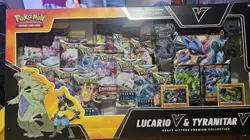 Pokemon TCG Lucario V & Tyranitar V Heavy Hitters Premium Collection - Image 1
