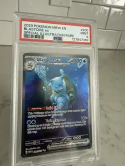 PSA 9 Blastoise ex #200 Special Illustration Rare 2023 Pokemon SV 151 - Image 1
