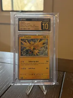 Pokemon Zapdos 157 Sv: Scarlet & Violet Promo Holo CGC Pristine 10 English - Image 1