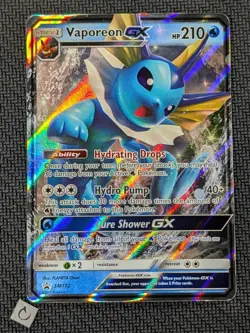 Vaporeon GX SM172 - Sun & Moon Promo Ultra Rare Pokemon TCG NM - Image 1