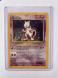 Mewtwo Holo Base Set 10/102 - Pokemon TCG - Rare Original - UK Seller - Image 2