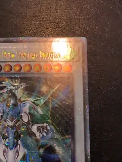Yu-Gi-Oh QUARTER CENTURY RARE CRYSTAL CLEAR WING OVER SYNCHRO DRAGON SUDA 1ST - Image 4