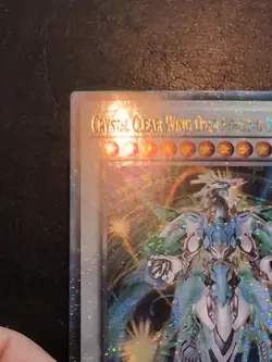 Yu-Gi-Oh QUARTER CENTURY RARE CRYSTAL CLEAR WING OVER SYNCHRO DRAGON SUDA 1ST - Image 5