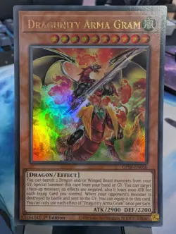 YuGiOh! Dragunity Arma Gram GFTP-EN036 Ultra Rare 1st Ed - Image 1