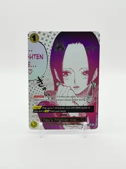One Piece You'll Frighten Me… Alt Art OP14-118 The Azure Sea's Seven English - Image 1