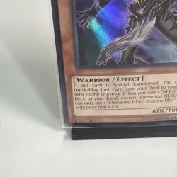 Yugioh Elemental HERO Shadow Mist SDHS-EN001 Super Rare Unlimited NM Card - Image 5