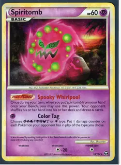 2010 SPIRITOMB 10/102 HeartGold SoulSilver TRIUMPHANT POKEMON CARD RARE-HOLO-NM - Image 1