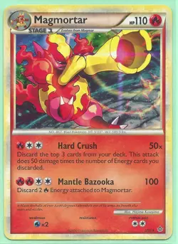 2010 MAGMORTAR 2/95 HeartGold SoulSilver UNLEASHED POKEMON CARD RARE HOLO-NM/M - Image 1