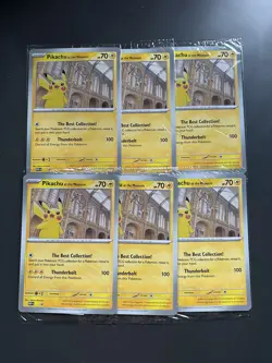 Pikachu At The Museum Oversized Promo Card | Sealed | X 6 - Image 1