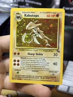 #3 Kabutops 9/62 Fossil 1999 Holo Rare WOTC Pokemon Card TCG - Image 3