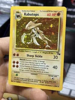 #3 Kabutops 9/62 Fossil 1999 Holo Rare WOTC Pokemon Card TCG - Image 4