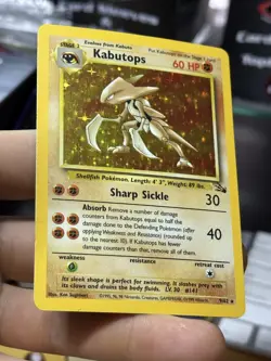 #3 Kabutops 9/62 Fossil 1999 Holo Rare WOTC Pokemon Card TCG - Image 5