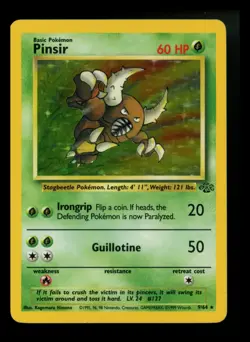 #2 Pinsir 9/64 Jungle 1999 Holo Rare WOTC Pokemon Card TCG - Image 1