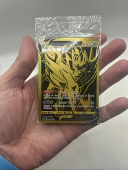 SEALED SWSH077 Zamazenta V Black & Gold Full Art Pokemon TCG Promo Card - Image 4