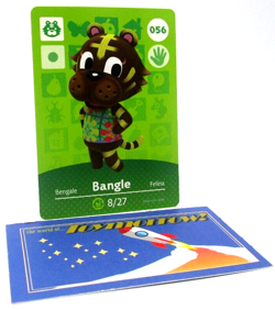 Animal Crossing Nintendo Amiibo - BANGLE #56 - Series 1 Authentic Card - Image 1