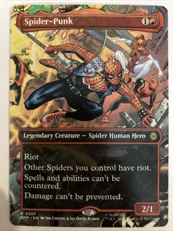 MTG - Spider-Punk (0207) (Borderless) Marvel's Spider-Man Non-Foil - Image 1