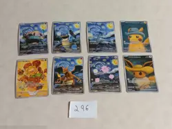 8 Pokemon x Van Gogh Black Star Promo ACG Art Card - READ DESCRIPTION - Image 1