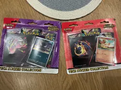 Lot of 2 Pokemon Mega Evolutions Ascended Heroes Tech Sticker Collection - Image 1