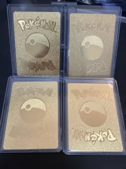 Rare Pikachu Mega Lucario Cosplay Pokemon CHARIZARD Gold Foil Fan Art X6 LOT - Image 5