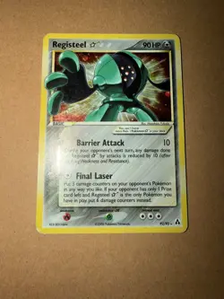 Pokemon Registeel Gold Star 92/92 EX Legend Maker Holo Ultra Rare - Image 1