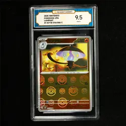 TQG 9.5 MINT+ 2025 Pokemon JPN Lampent 016/086 C - Image 1
