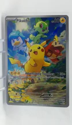 Pokemon Scarlet & Violet Black Star Promos #027 Pikachu - Image 3