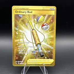 Ordinary Rod (Secret) 215/202 Swsh01: Sword & Shield Holo Pokemon TCG - Image 1