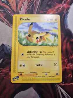 Pokemon Pikachu TCG 124/165 Regular E-Reader Expedition LP/MP - Image 1