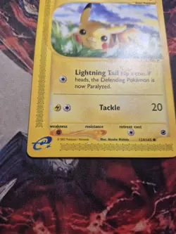 Pokemon Pikachu TCG 124/165 Regular E-Reader Expedition LP/MP - Image 4