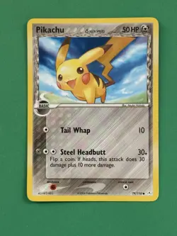 2006 Pokemon Pikachu Delta Species Regular 79/110 Holon Phantoms NRMT - Image 1