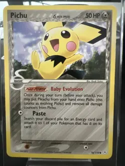 Pokemon TCG Pichu 76/110 Delta Species Holon Phantoms NM - Image 1